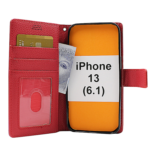 New Standcase Wallet iPhone 13 (6.1) Brun