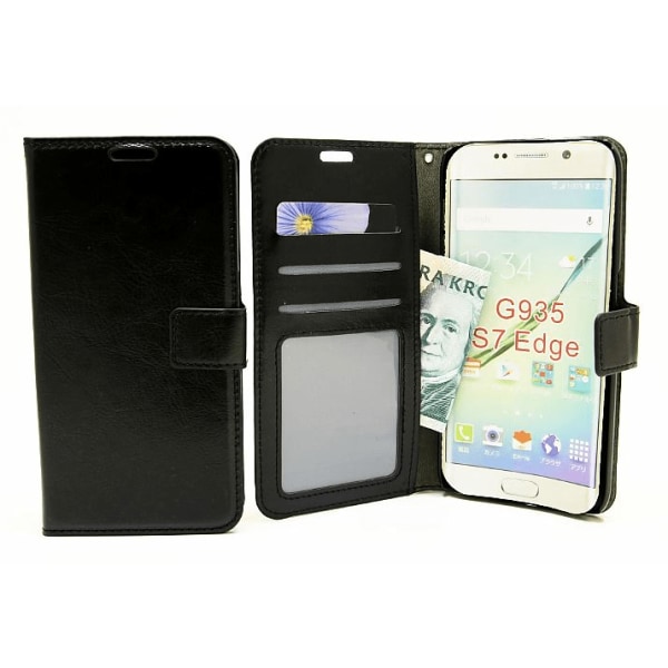 Crazy Horse Wallet Samsung Galaxy S7 Edge (G935F) Svart