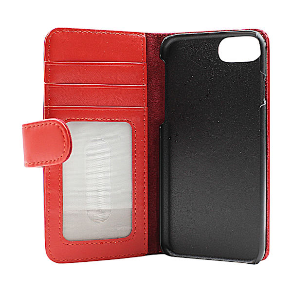 Skimblocker Plånboksfodral iPhone 8 Röd