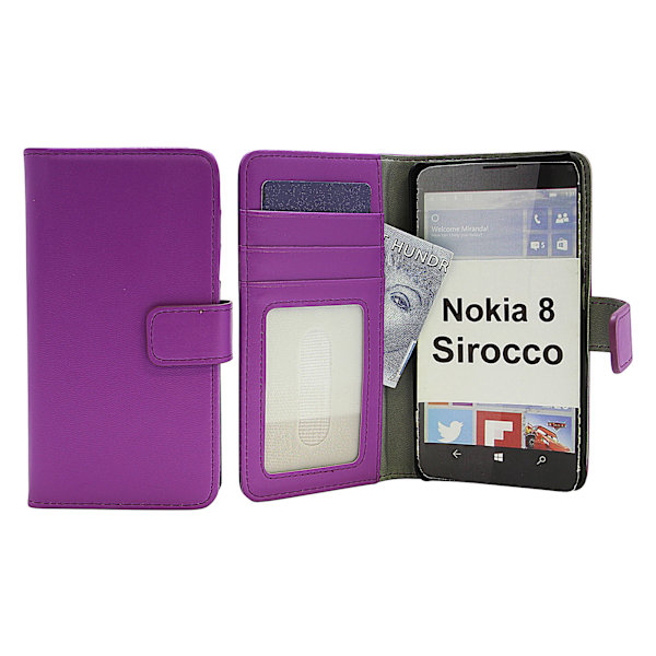 Skimblocker Magnet Wallet Nokia 8 Sirocco Lila