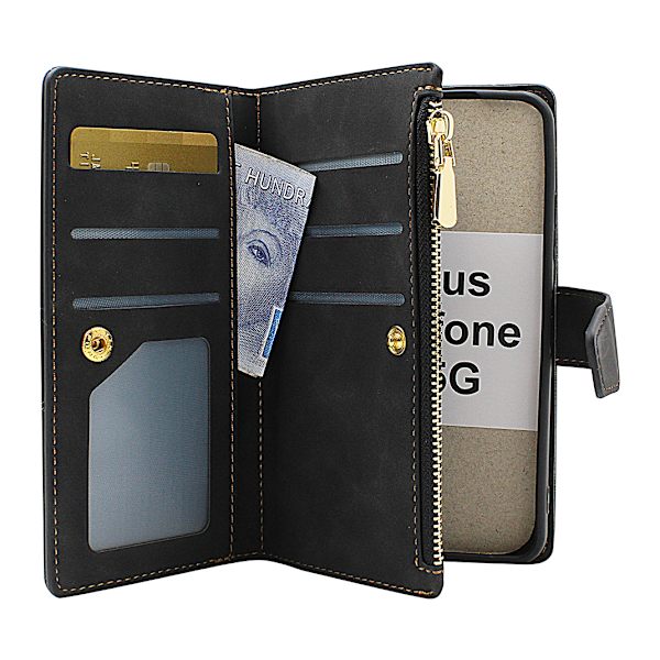 XL Standcase Lyxfodral Asus Zenfone 9 5G Svart