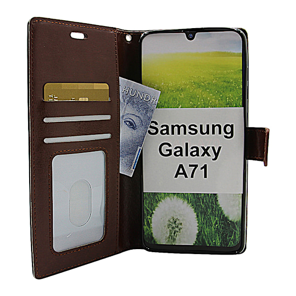 Crazy Horse Wallet Samsung Galaxy A71 (A715F/DS) Brun