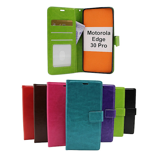 Crazy Horse Wallet Motorola Edge 30 Pro Lila