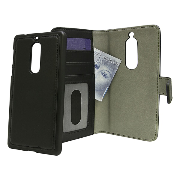 Magnet Wallet Nokia 5 Svart