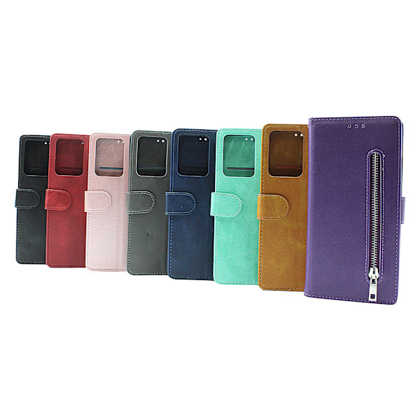 Zipper Standcase Wallet Xiaomi Redmi Note 12 Pro 5G Grå