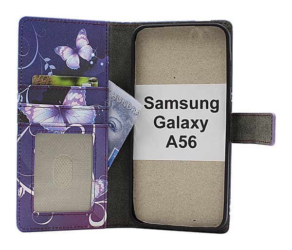 Skimblocker Samsung Galaxy A56 Magnet Plånboksfodral Design