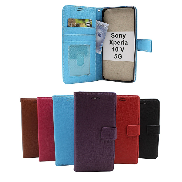 New Standcase Wallet Sony Xperia 10 V 5G Hotpink