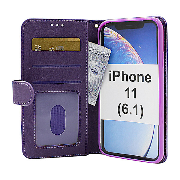 Zipper Standcase Wallet iPhone 11 (6.1) Brun