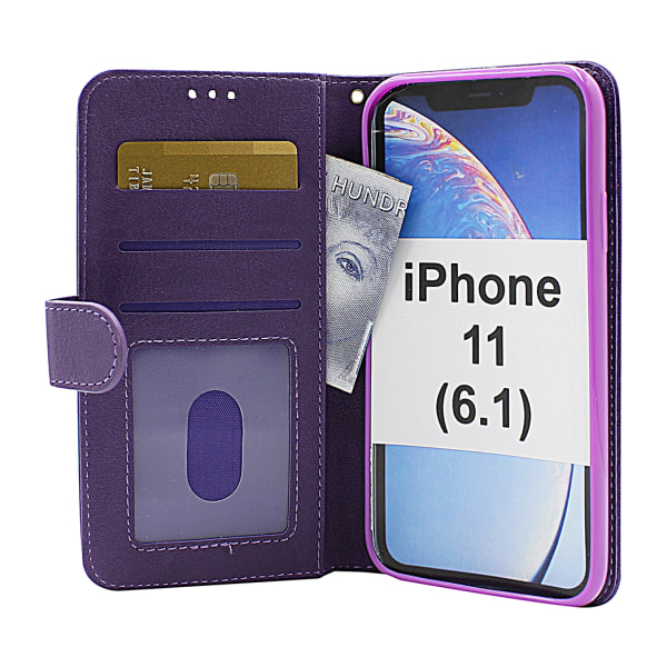 Zipper Standcase Wallet iPhone 11 (6.1) Marinblå