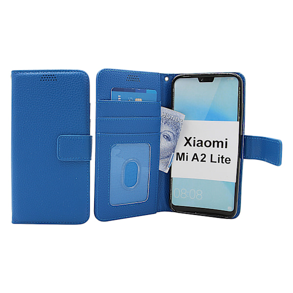 New Standcase Wallet Xiaomi Mi A2 Lite Blå