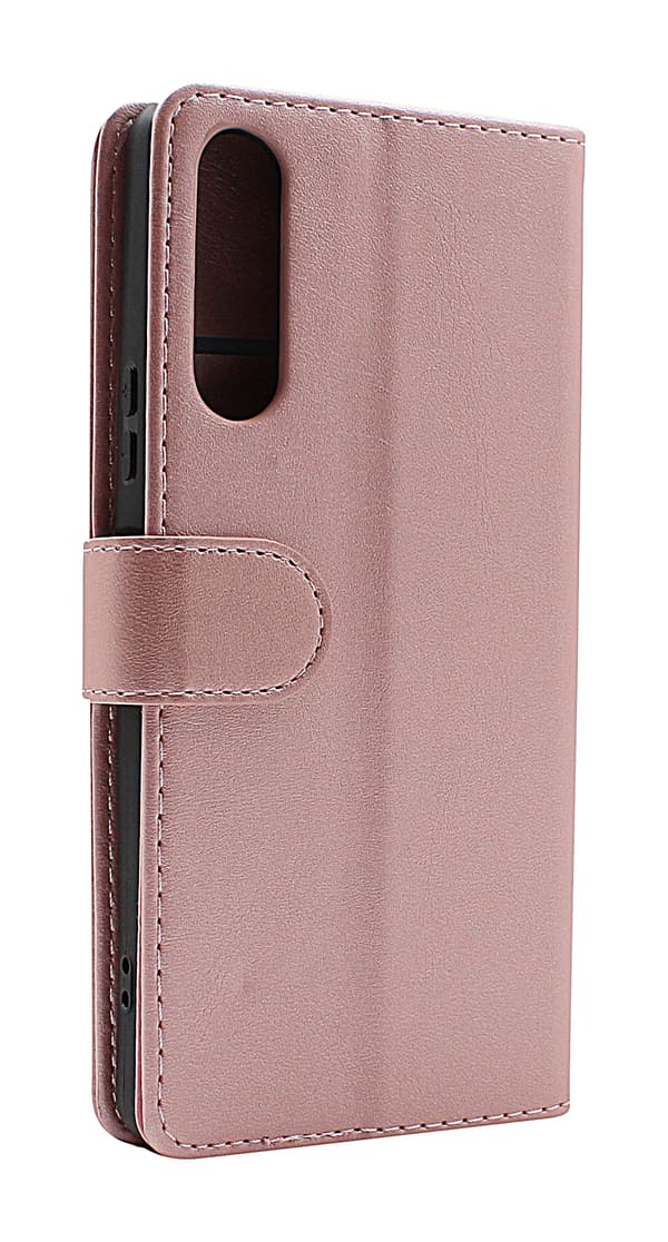 Zipper Standcase Wallet Sony Xperia 10 V 5G Röd