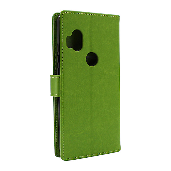 Crazy Horse Wallet Motorola One Hyper Grön