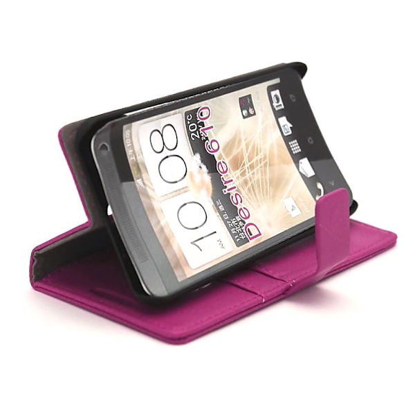 Standcase wallet HTC Desire 610 Hotpink