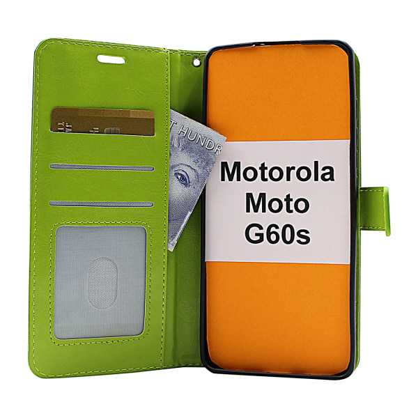 Crazy Horse Wallet Motorola Moto G60s Brun