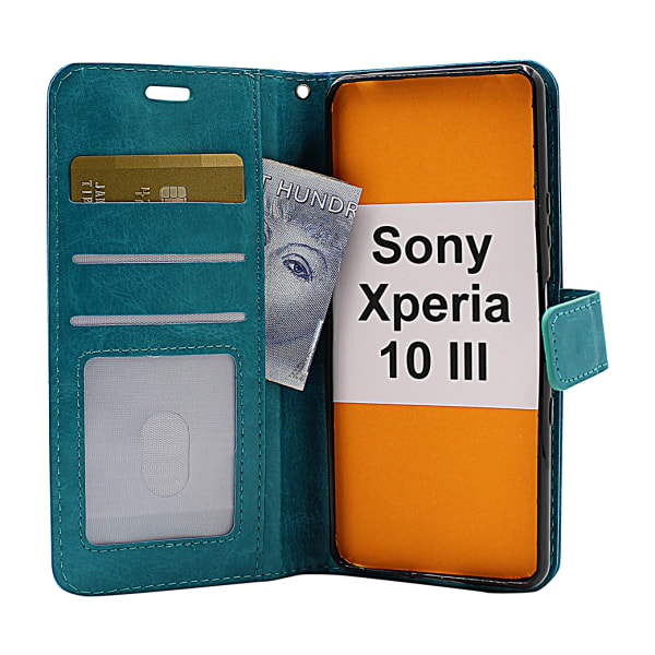 Crazy Horse Wallet Sony Xperia 10 III (XQ-BT52) Brun