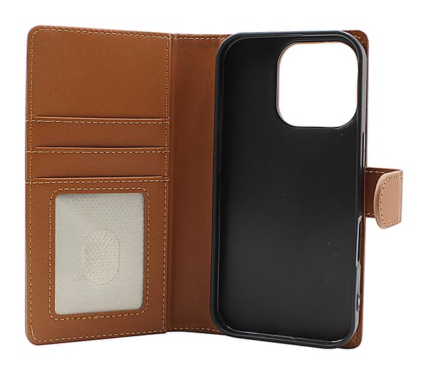Skimblocker iPhone 16 Pro Plånboksfodral Svart
