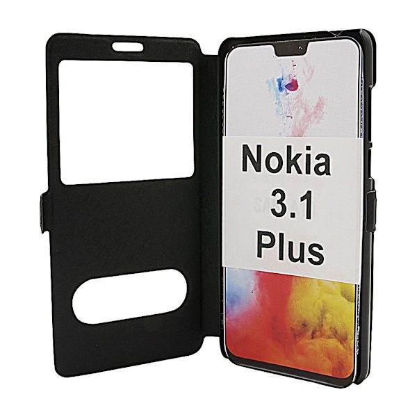 Flipcase Nokia 3.1 Plus Svart
