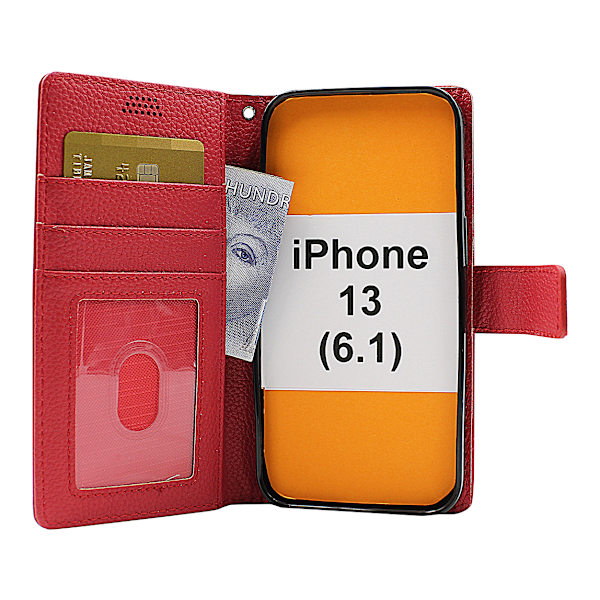 New Standcase Wallet iPhone 13 (6.1) Svart