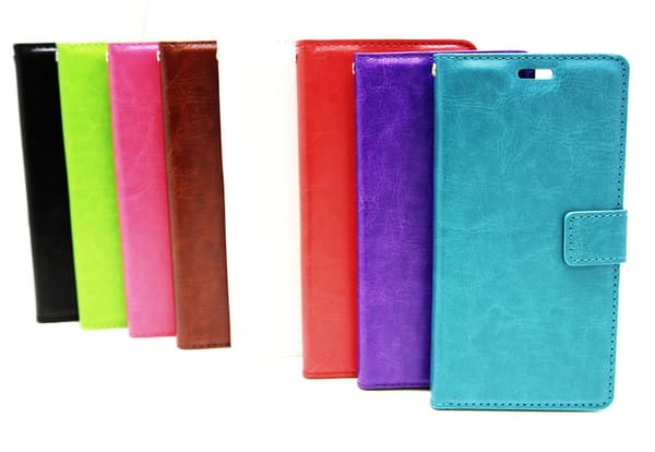 Crazy Horse Wallet Huawei P9 Plus Hotpink