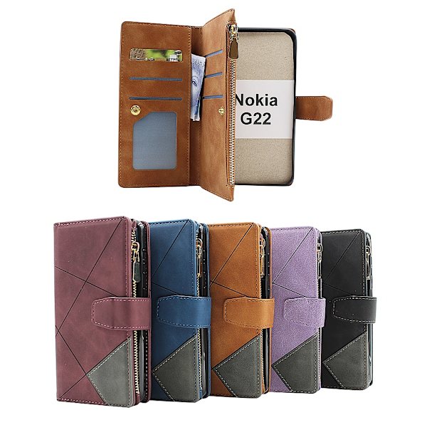 XL Standcase Lyxfodral Nokia G22 Svart