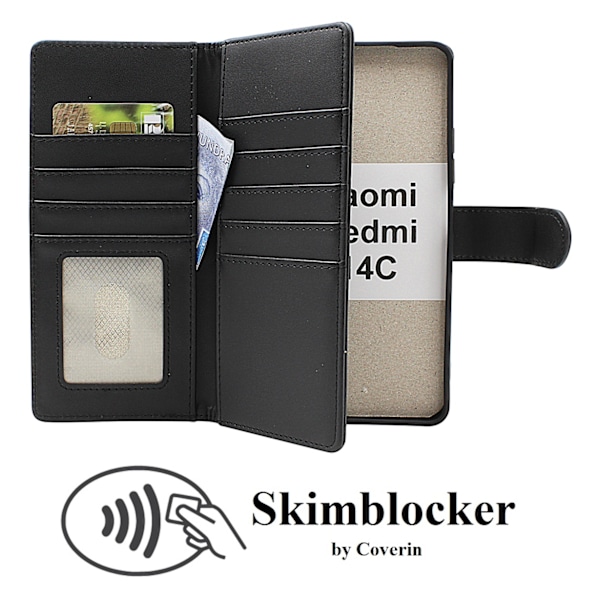 Skimblocker Xiaomi Redmi 14C XL Plånboksfodral Svart