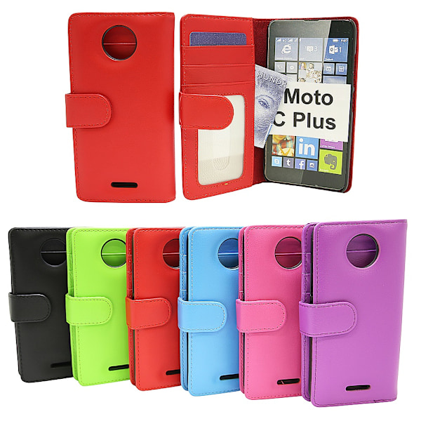 Plånboksfodral Moto C Plus Svart