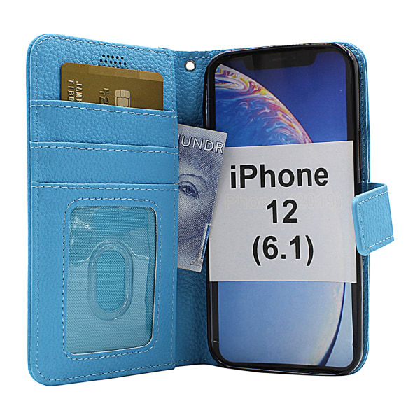 New Standcase Wallet iPhone 12 (6.1) (Svart) Svart