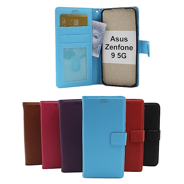 New Standcase Wallet Asus Zenfone 9 5G Brun