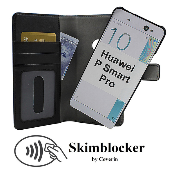 Skimblocker Magnet Wallet Huawei P Smart Pro