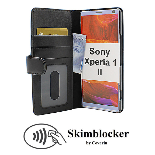 Skimblocker Plånboksfodral Sony Xperia 1 II (XQ-AT51) Röd