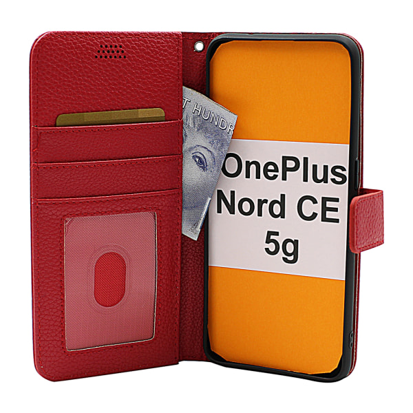 New Standcase Wallet OnePlus Nord CE 5G Ljusblå