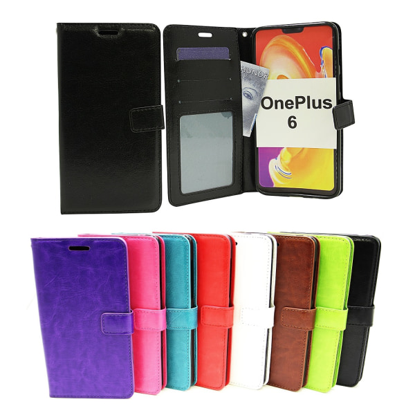Crazy Horse Wallet OnePlus 6 Grön