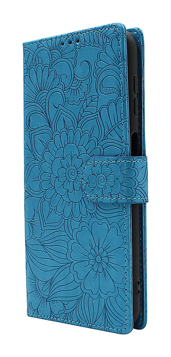 Flower Standcase Wallet Samsung Galaxy A04s (A047F/DS) Grå
