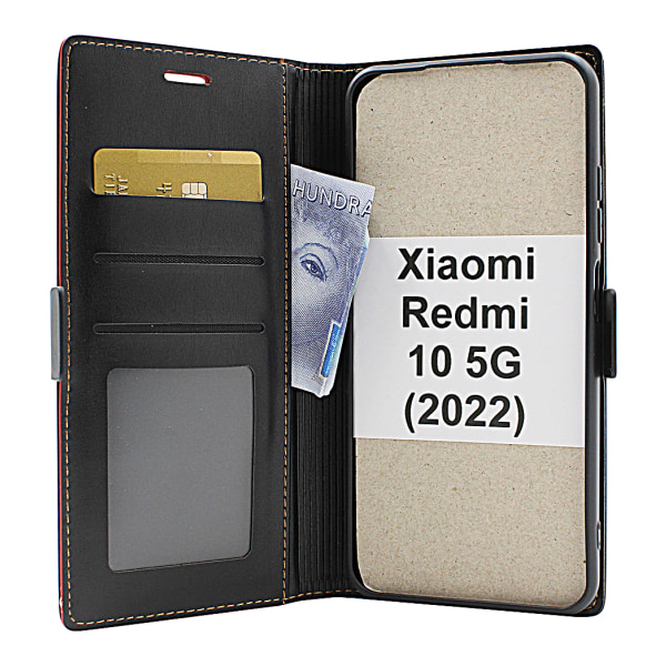 Lyx Standcase Wallet Xiaomi Redmi 10 5G (2022) Ljusrosa