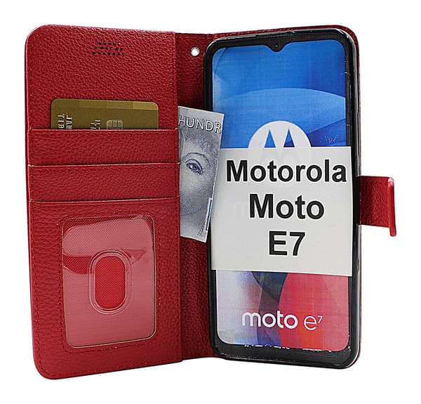 New Standcase Wallet Motorola Moto E7 Lila
