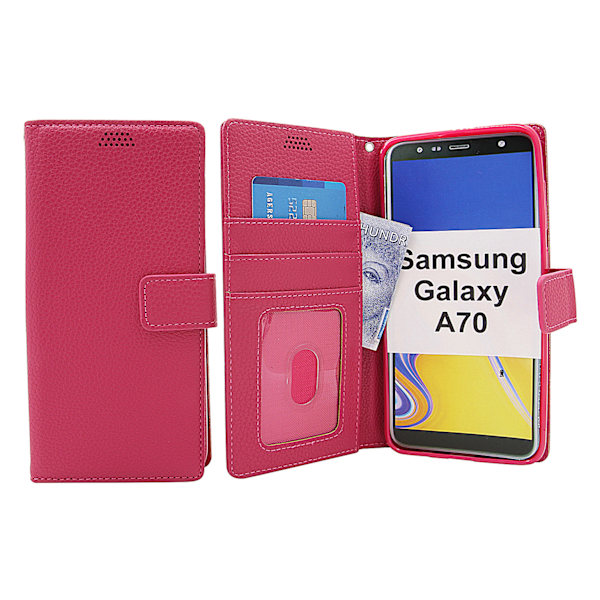 New Standcase Wallet Samsung Galaxy A70 (A705F/DS) Hotpink