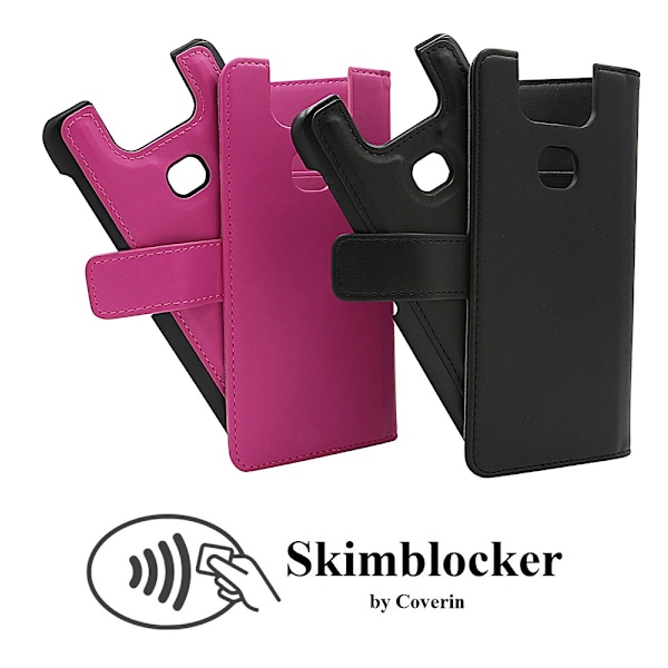Skimblocker Magnet Wallet Asus ZenFone 6 (ZS630KL) Svart