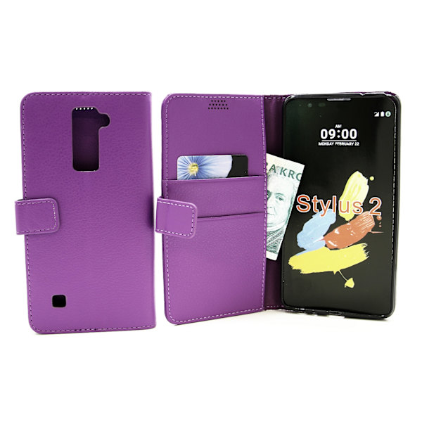 Standcase Wallet LG Stylus 2 (K520) Lila