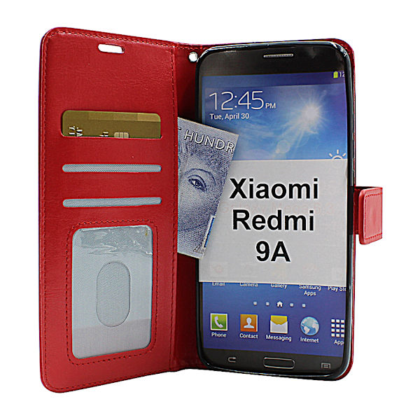Crazy Horse Wallet Xiaomi Redmi 9A (Svart) Svart