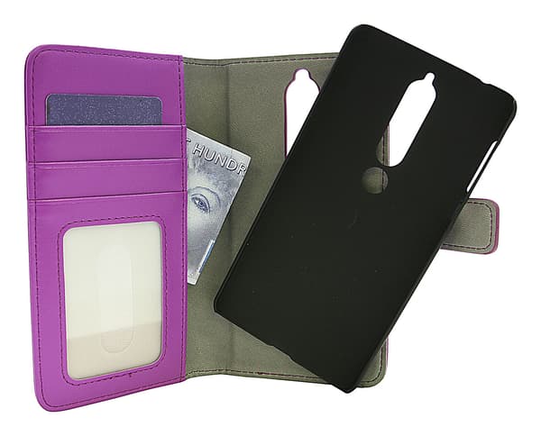 Skimblocker Magnet Wallet Nokia 6 (2018) Lila