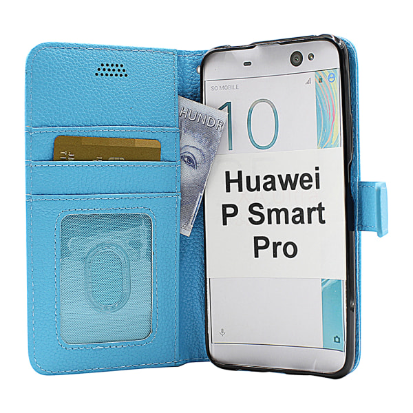 New Standcase Wallet Huawei P Smart Pro (STK-L21) Ljusblå