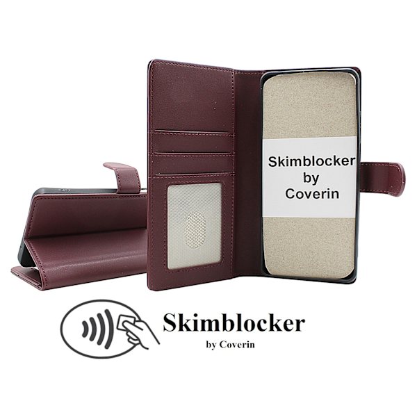 Skimblocker Motorola Moto E14 Plånboksfodral Svart