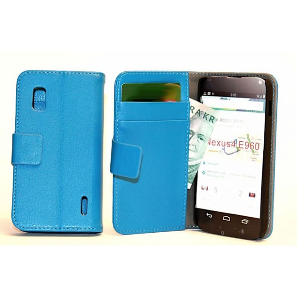 Plånboksfodral LG Google Nexus 4 Röd