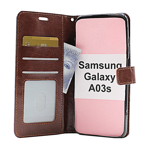 Crazy Horse Wallet Samsung Galaxy A03s (SM-A037G) Turkos