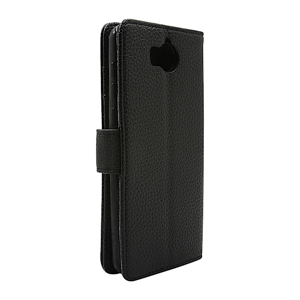 New Standcase Wallet Huawei Y6 2017 (MYA-L41) Svart