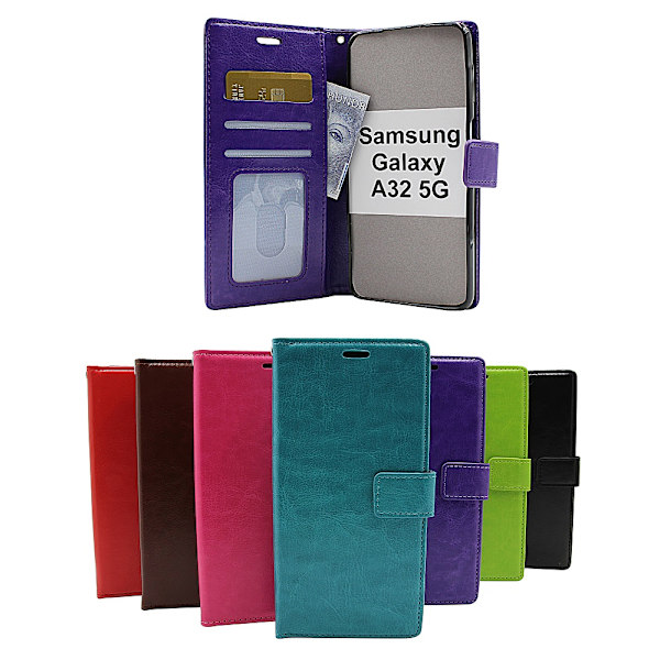 Crazy Horse Wallet Samsung Galaxy A32 5G (A326B) Grön