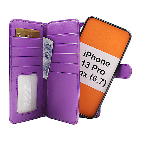 Skimblocker XL Magnet Fodral iPhone 13 Pro Max (6.7) Svart