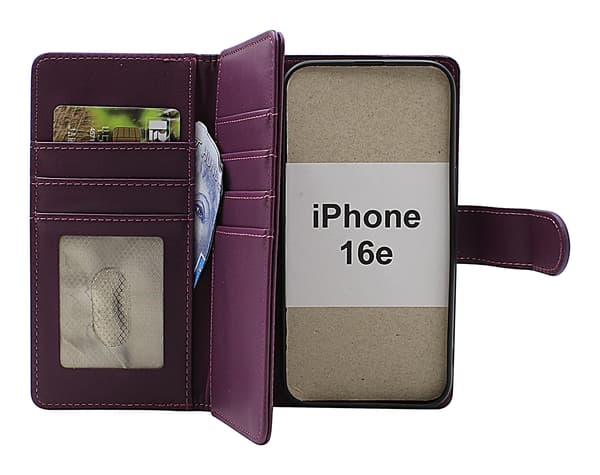 Skimblocker iPhone 16e XL Plånboksfodral Svart