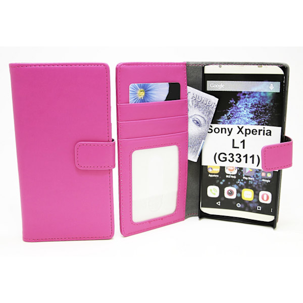 Magnet Wallet Sony Xperia L1 (G3311) Hotpink