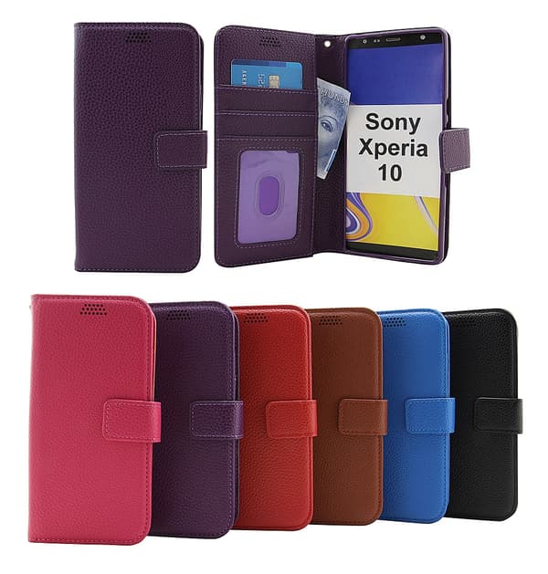 Standcase Wallet Sony Xperia 10 Hotpink